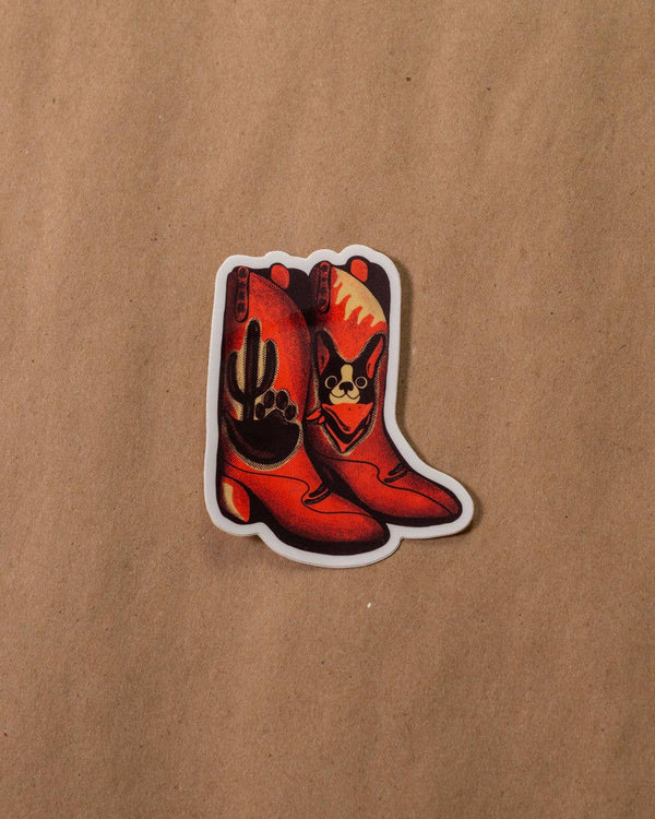 desert dog western | sticker
