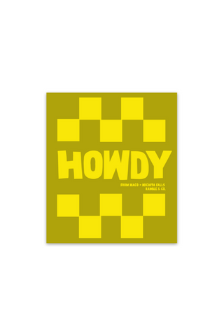 howdy moss green | sticker