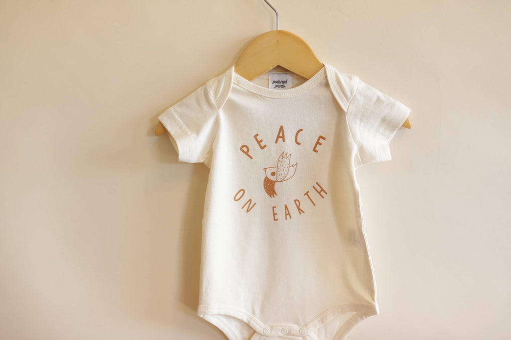 baby onesie | peace on earth