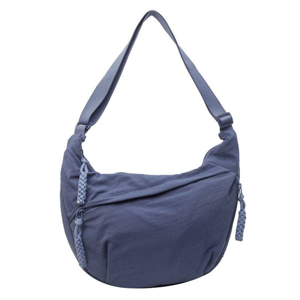 crossbody dumpling bag | blue
