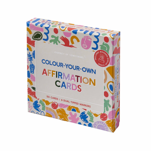 color-your-own affirmation cards | craft kit