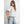 boxy stripe crop tee | ivory + blue