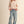 scallop puff sleeve sweater | almond red