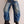 mid-rise wide leg barrel pants | dark blue