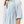 striped puff sleeve dress | blue