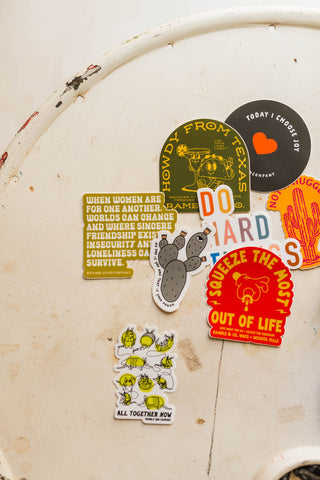 squeeze the most out of life red | sticker