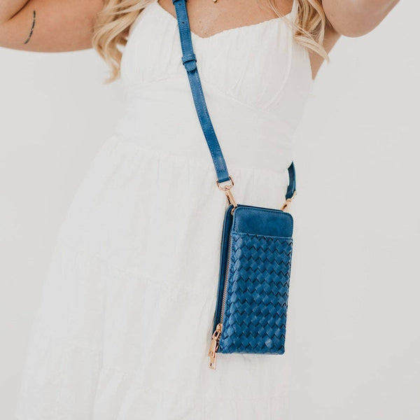 double duty phone bag | navy