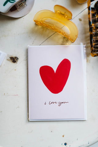 i love you heart | card