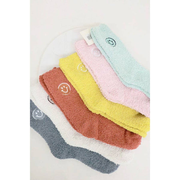 cozy smile socks | multi colors