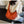 crossbody dumpling bag | orange