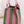 stripe rope purse | green and pink