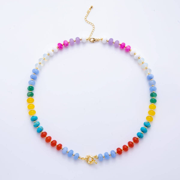 colorful candy gemstone necklace | fruit punch