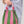stripe rope purse | green and pink