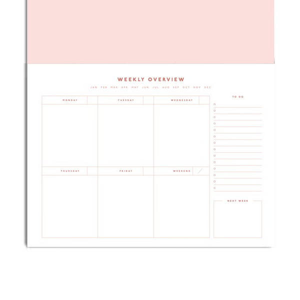 desk planner | colorblock