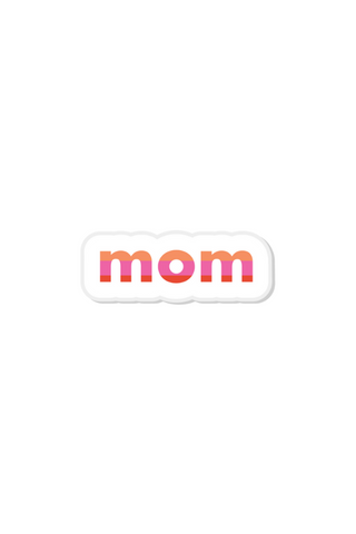 mom | acrylic pin