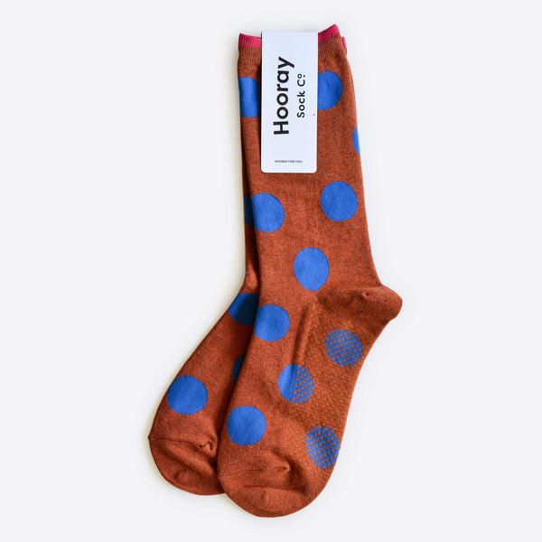 dot crew socks | rust