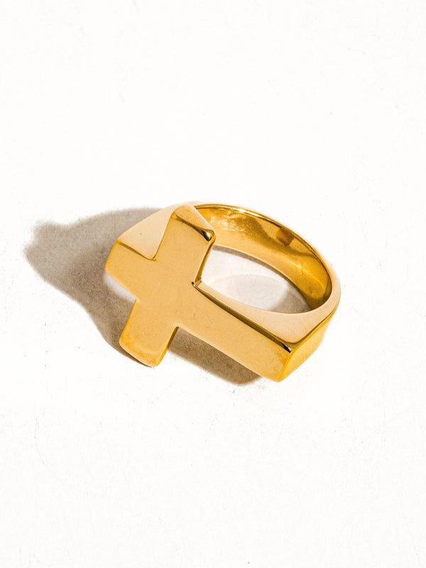 truth cross 18k gold | ring