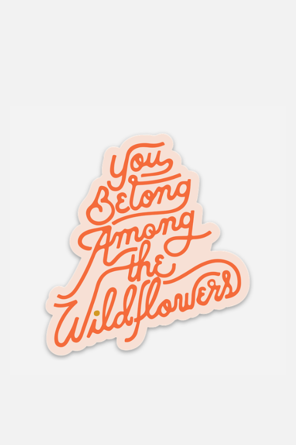 among the wildflowers | sticker