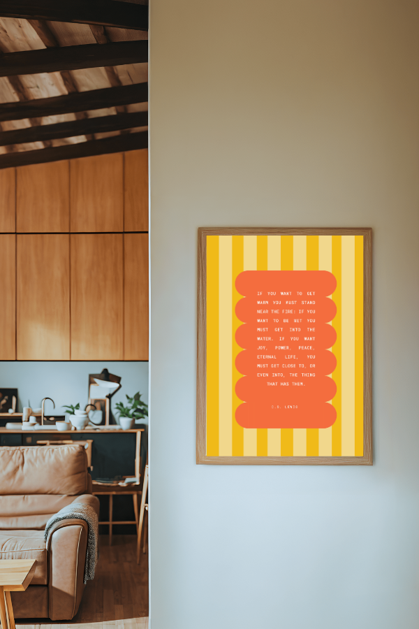 c.s. lewis stripe | 12 x 18 print