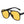 double bridge aviator sunglasses | black + yellow