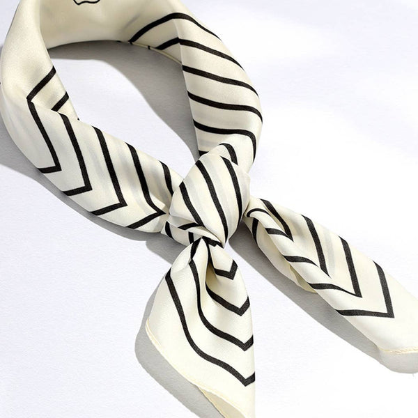 rose print + stripe | soft scarf