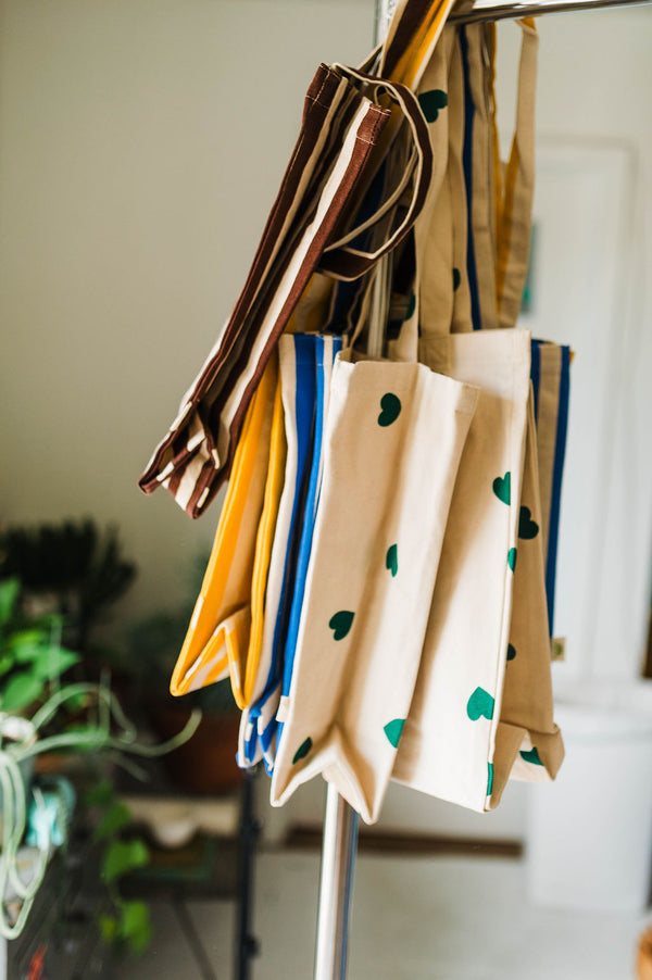 striped tote bag | multi colors available