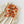 retro printed bandana | tangerine poppy