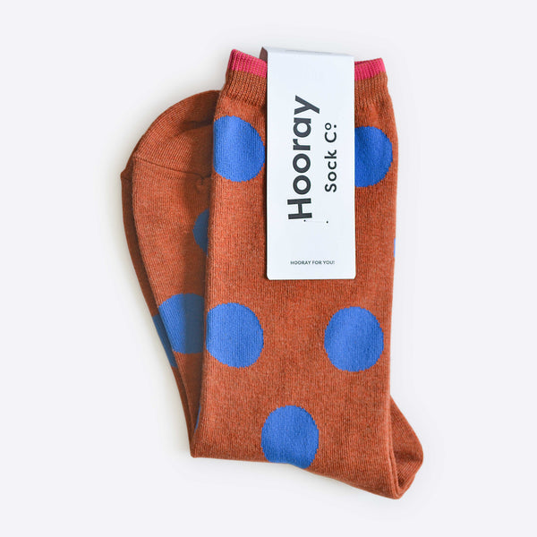 dot crew socks | rust