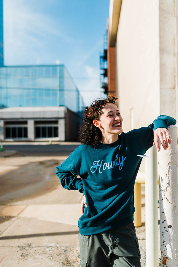 howdy  | atlantic drop shoulder fleece crewneck