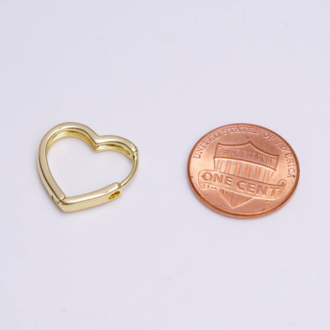 heart huggie | 18mm earring