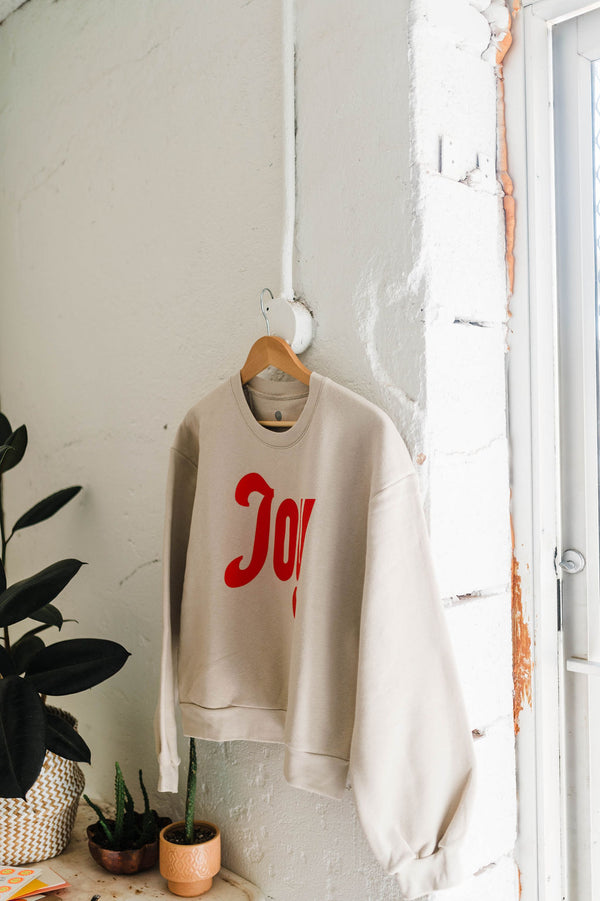 joy sweatshirt | bone