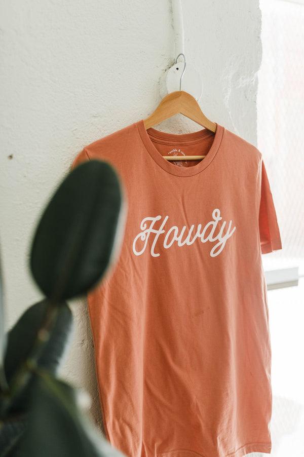 howdy | terracotta tee