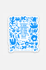 yesterday is gone | sticker