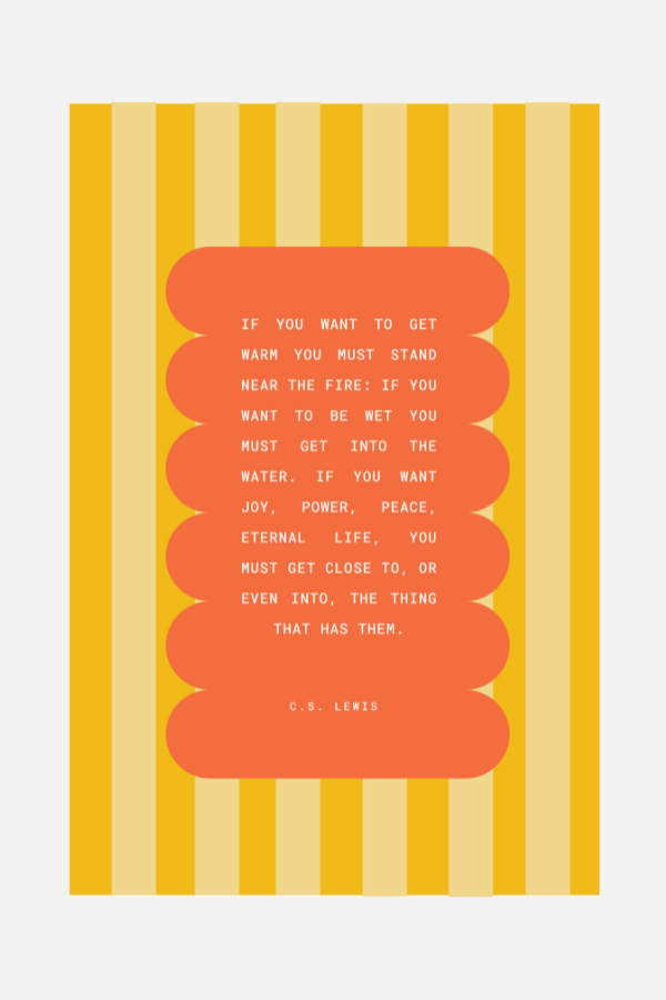 c.s. lewis stripe | 12 x 18 print
