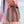 stripe rope purse | green and pink