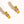 colorful cz hoop | 18k earring