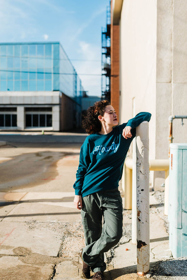 howdy  | atlantic drop shoulder fleece crewneck