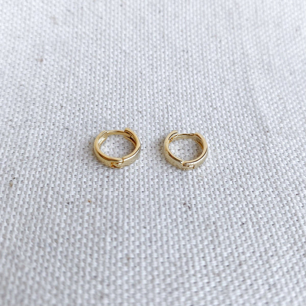 9mm clicker hoop | 18k gold filled earrings