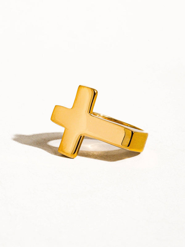 truth cross 18k gold | ring