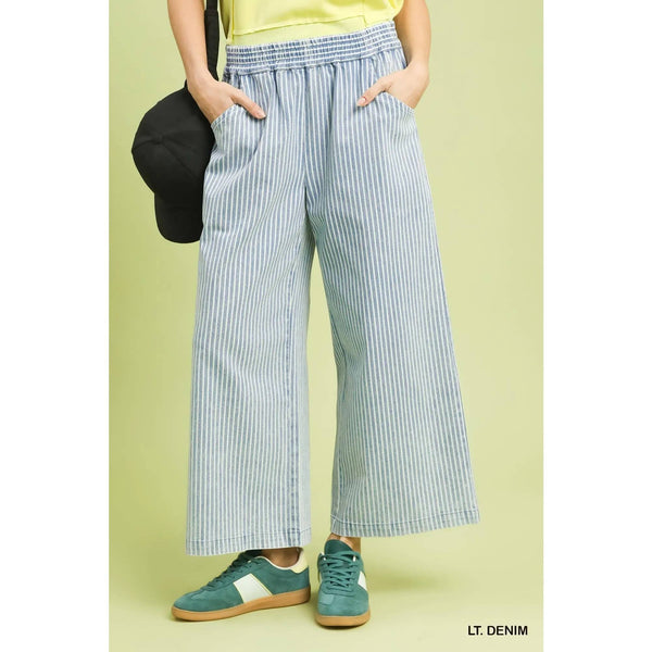 stone wash stripe | pants