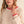 scallop puff sleeve sweater | almond red