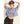 drop shoulder wide fit crop | washed indigo