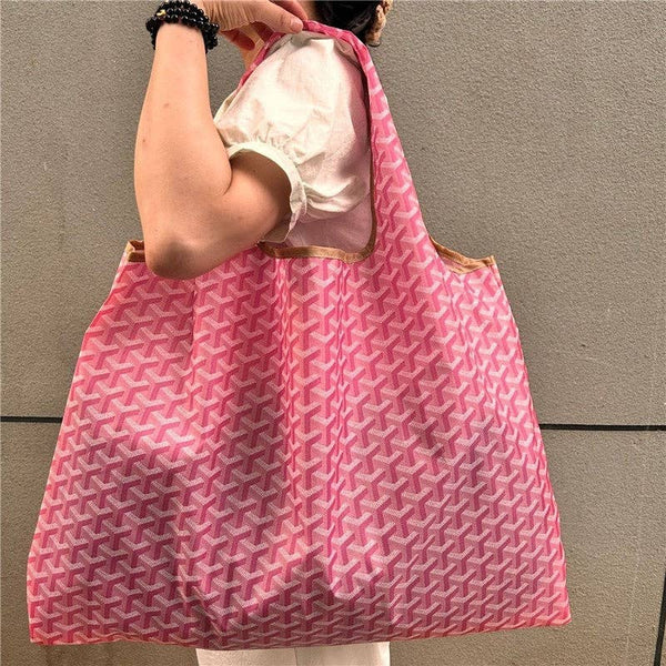 large capacity everyday tote bag | pink