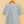 stripe tee | sky blue + pink
