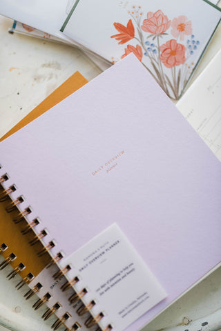 daily overview planner | assorted colors