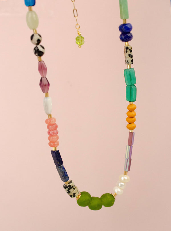 sierra colorful beaded necklace