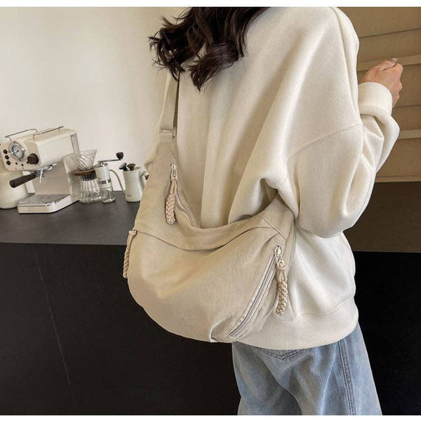 crossbody dumpling bag | cream