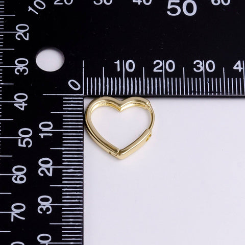 heart huggie | 18mm earring