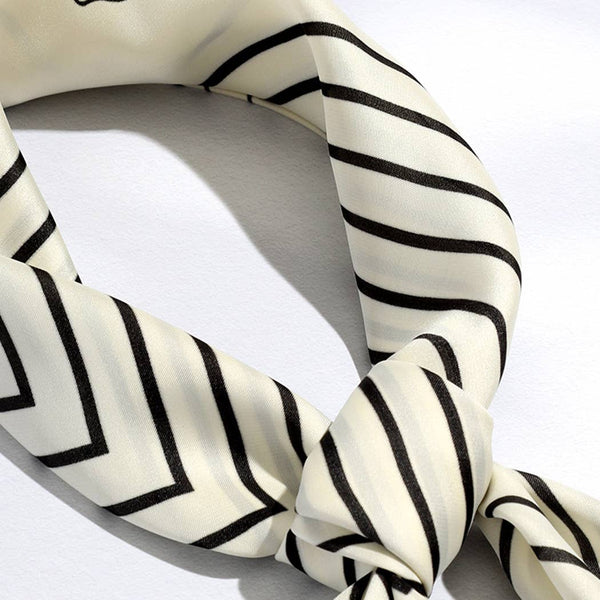 rose print + stripe | soft scarf