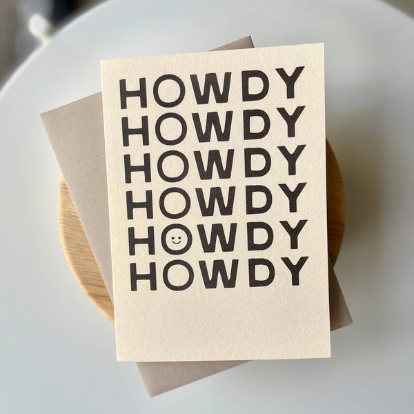 happy little howdy | card